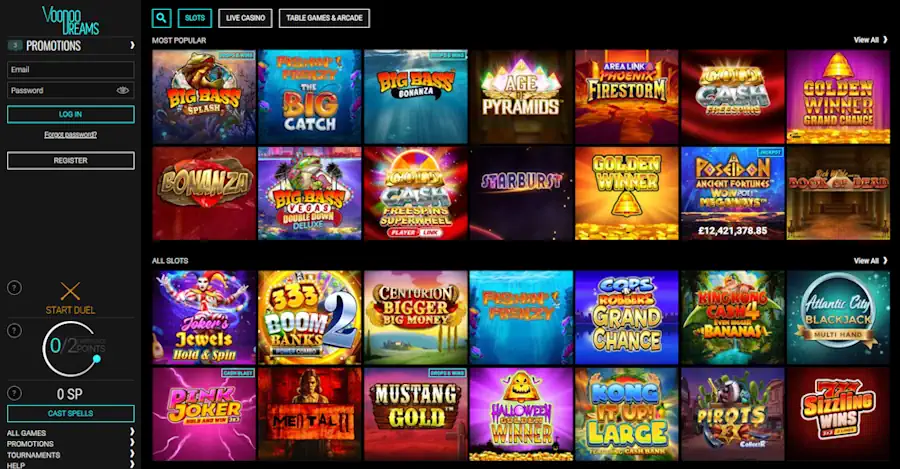 VoodooDreams Casino Slots Screenshot